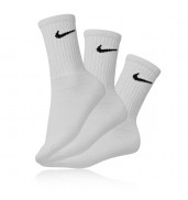 Nike Equip 3 Pack 1/4 Sock (White)